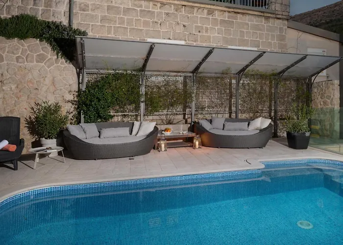 Вилла New! Adele Pool Sauna Jacuzzi Sea View Дубровник