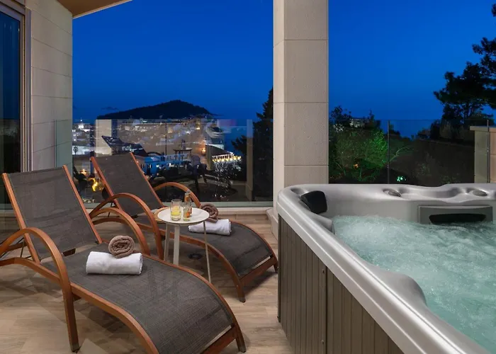 New! Adele Pool Sauna Jacuzzi Sea View Вилла Дубровник