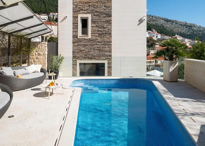 New! Adele Pool Sauna Jacuzzi Sea View فيلة دوبروفينك